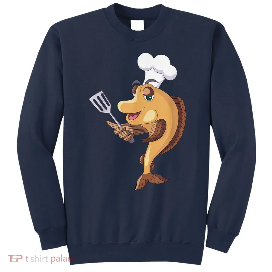 Fish Chef Fishing And Cooking Sweatshirt