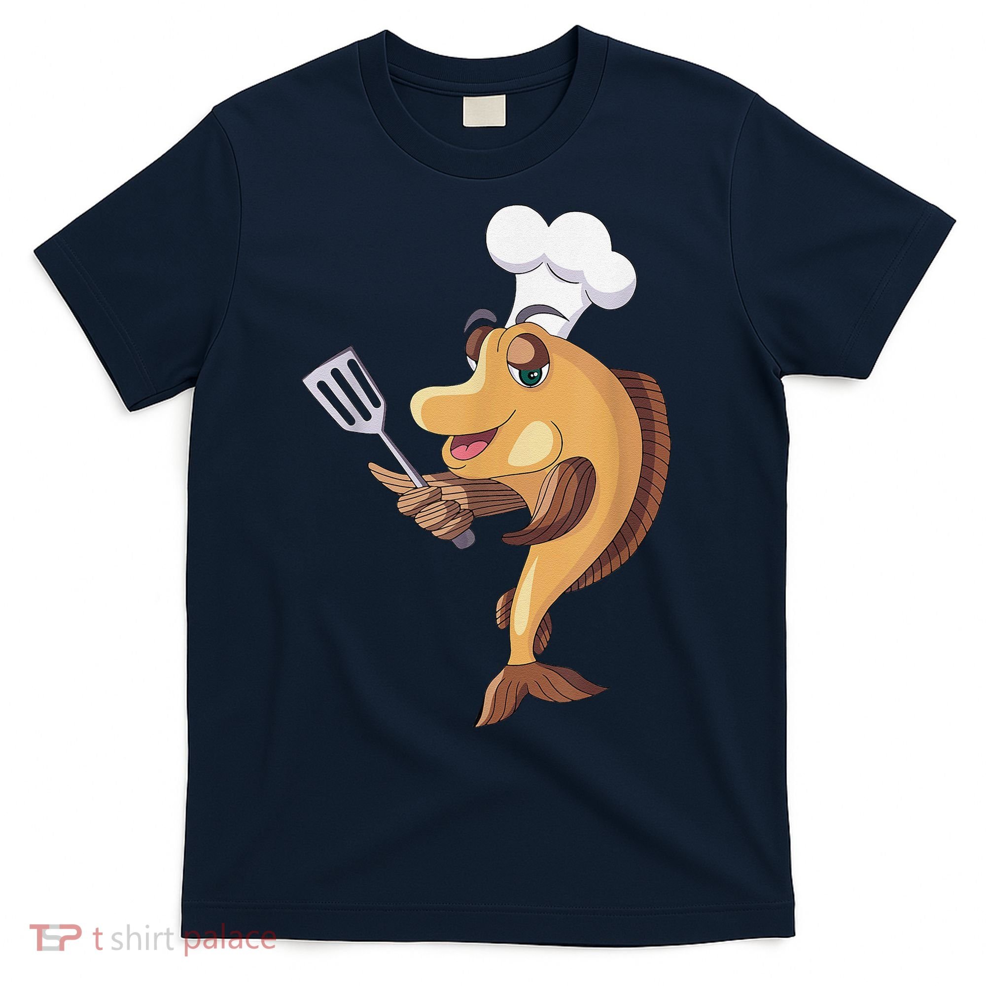 Fish Chef Fishing And Cooking T-Shirt