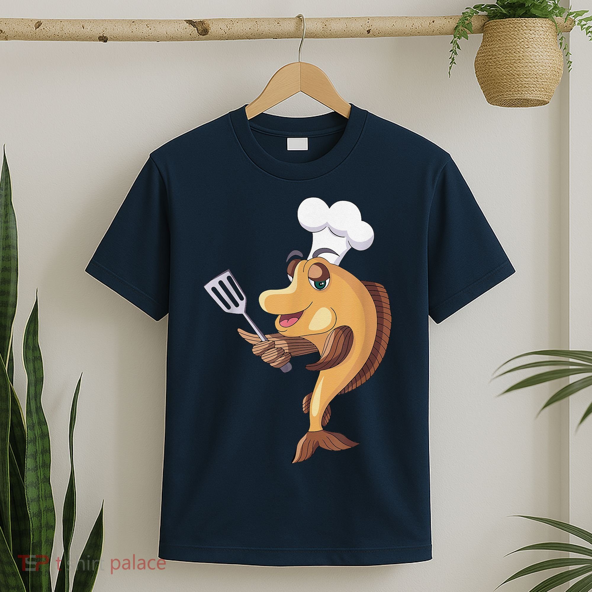 Fish Chef Fishing And Cooking T-Shirt
