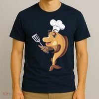 Fish Chef Fishing And Cooking T-Shirt thumb 3