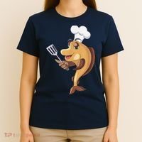 Fish Chef Fishing And Cooking T-Shirt thumb 4