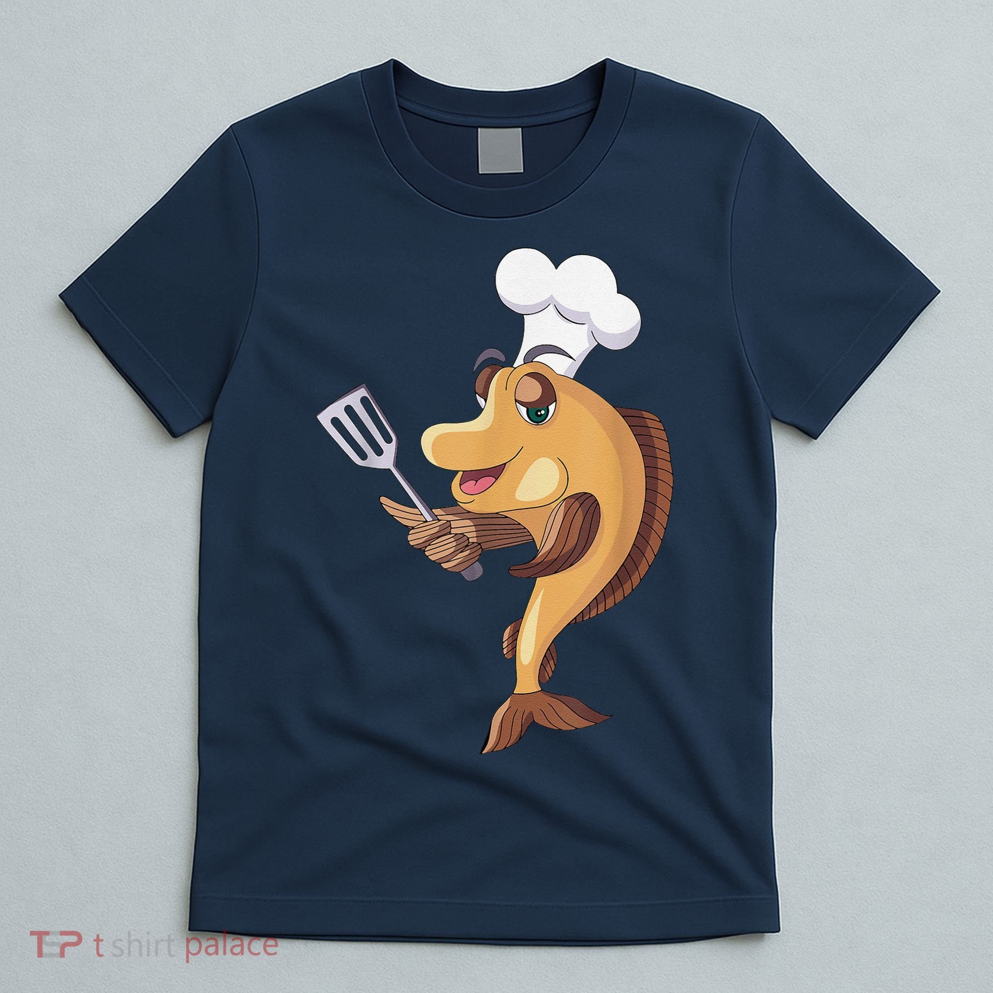 Fish Chef Fishing And Cooking T-Shirt