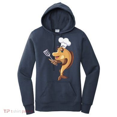 Fish Chef Fishing And Cooking Women's Hoodie