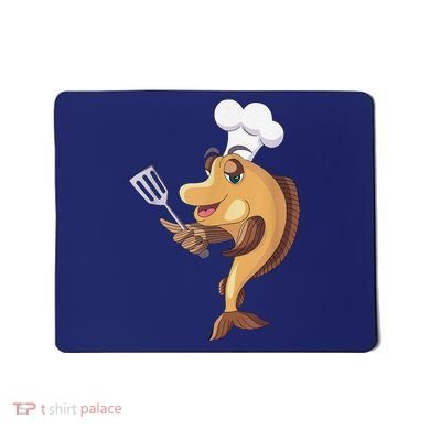 Fish Chef Fishing And Cooking Mousepad