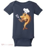 Fish Chef Fishing And Cooking Baby Bodysuit thumb 0