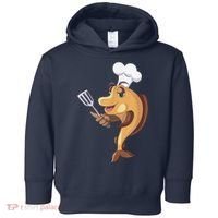 Fish Chef Fishing And Cooking Toddler Hoodie thumb 0