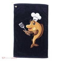 Fish Chef Fishing And Cooking Golf Towel thumb 0