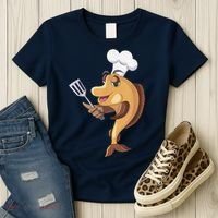 Fish Chef Fishing And Cooking Women's T-Shirt thumb 3