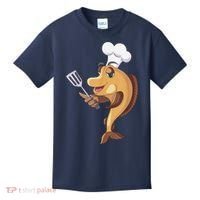 Fish Chef Fishing And Cooking Kids T-Shirt thumb 0