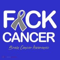 Fck Cancer Fuck Cancer Brain Cancer Awareness Gift Sweatshirt thumb 3