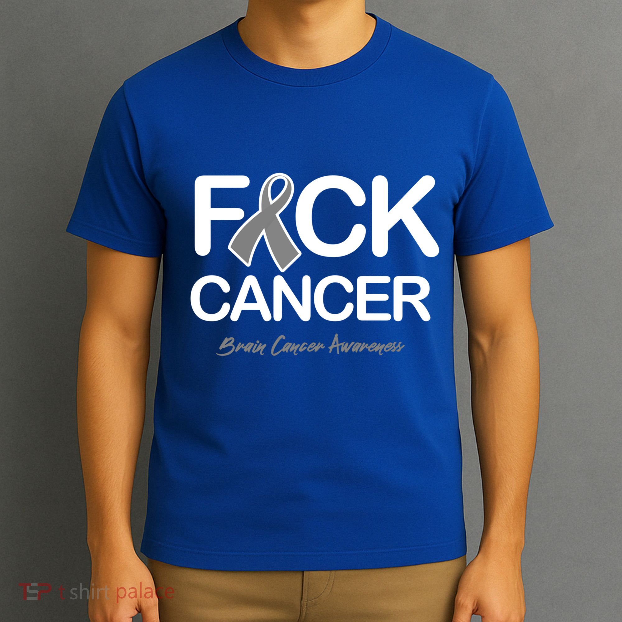 Fck Cancer Fuck Cancer Brain Cancer Awareness Gift T-Shirt