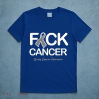 Fck Cancer Fuck Cancer Brain Cancer Awareness Gift T-Shirt thumb 5