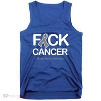 Fck Cancer Fuck Cancer Brain Cancer Awareness Gift Tank Top thumb 0