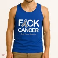 Fck Cancer Fuck Cancer Brain Cancer Awareness Gift Tank Top thumb 3