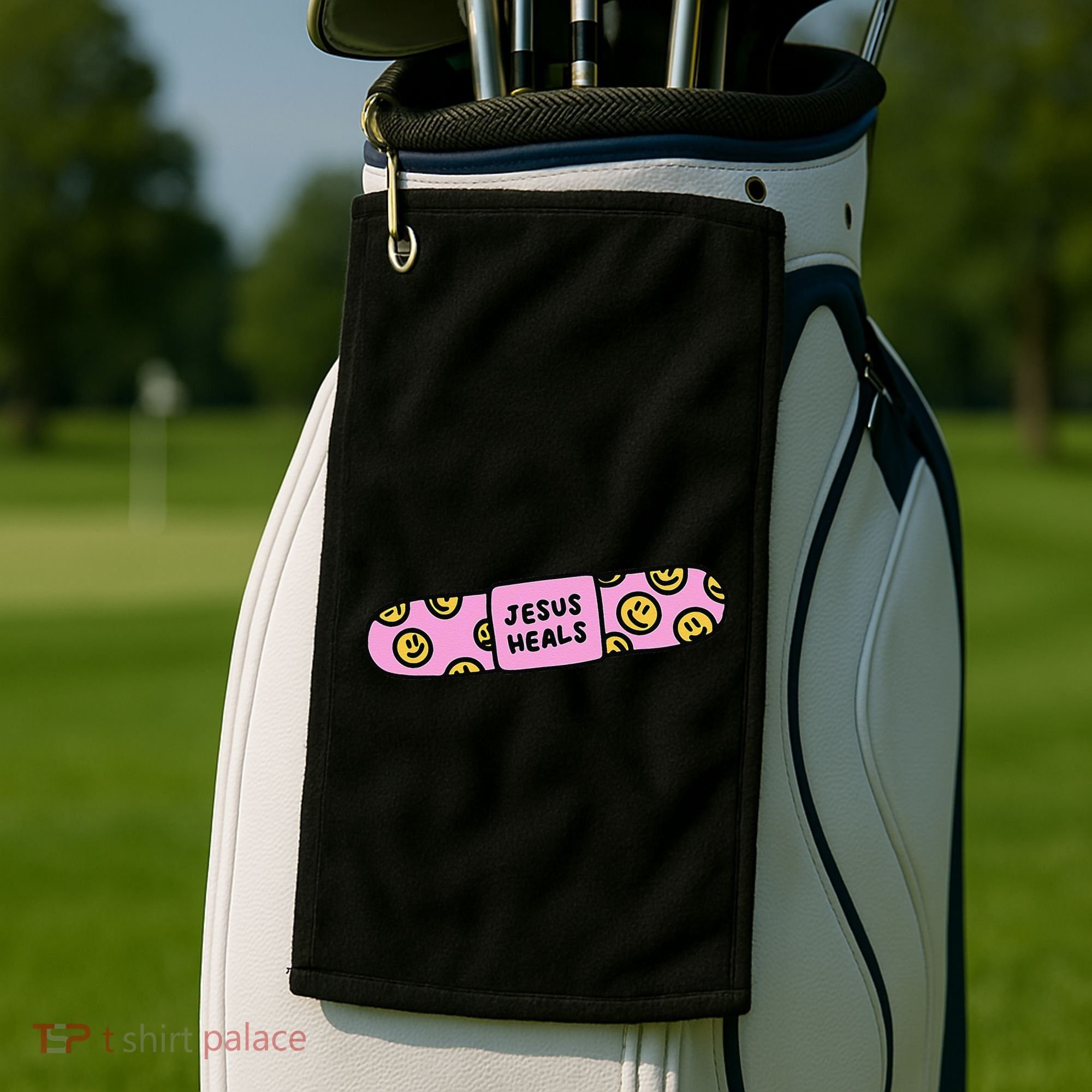 Funny Christian Faith Healer Healing Golf Towel