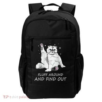Funny Cat Fluff Around And Find Out Backpack