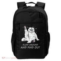 Funny Cat Fluff Around And Find Out Backpack thumb 0