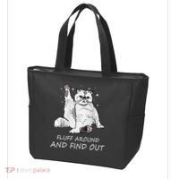 Funny Cat Fluff Around And Find Out Tote Bag thumb 3