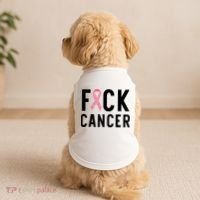 Fuck Cancer Doggie Tank thumb 2