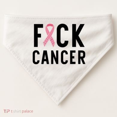 Fuck Cancer USA-Made Doggie Bandana