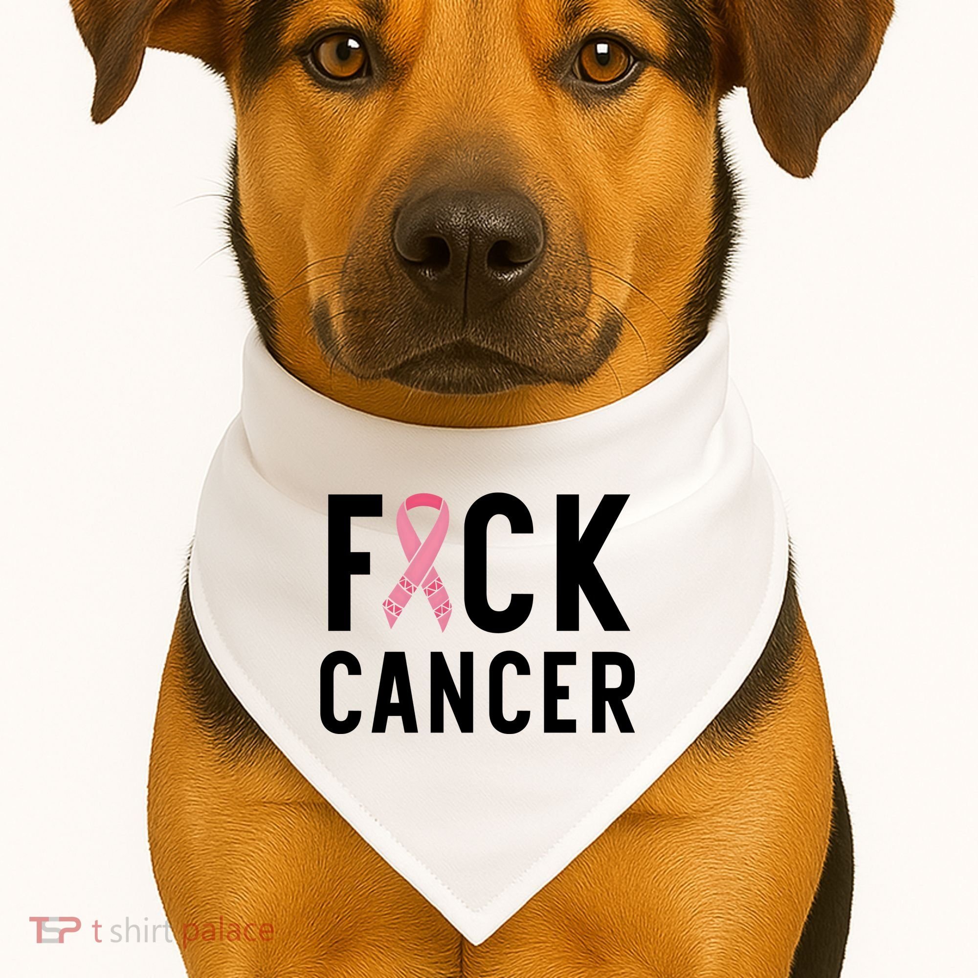 Fuck Cancer USA-Made Doggie Bandana