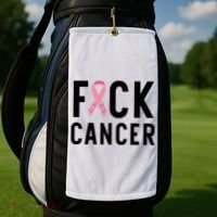 Fuck Cancer Golf Towel thumb 2