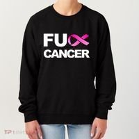 Fuck Cancer For Breast Cancer Awareness Women's Sweatshirt thumb 0