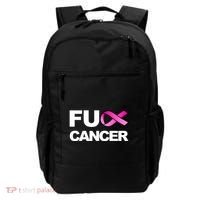 Fuck Cancer For Breast Cancer Awareness Backpack thumb 0