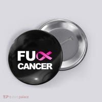 Fuck Cancer For Breast Cancer Awareness Button thumb 0
