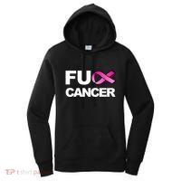 Fuck Cancer For Breast Cancer Awareness Women's Hoodie thumb 0
