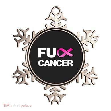 Fuck Cancer For Breast Cancer Awareness Ornament