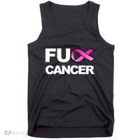 Fuck Cancer For Breast Cancer Awareness Tank Top thumb 0