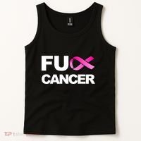 Fuck Cancer For Breast Cancer Awareness Tank Top thumb 2