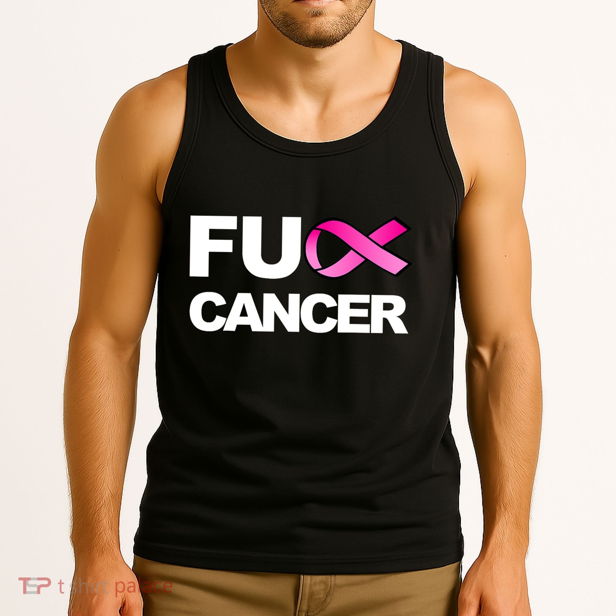 Fuck Cancer For Breast Cancer Awareness Tank Top