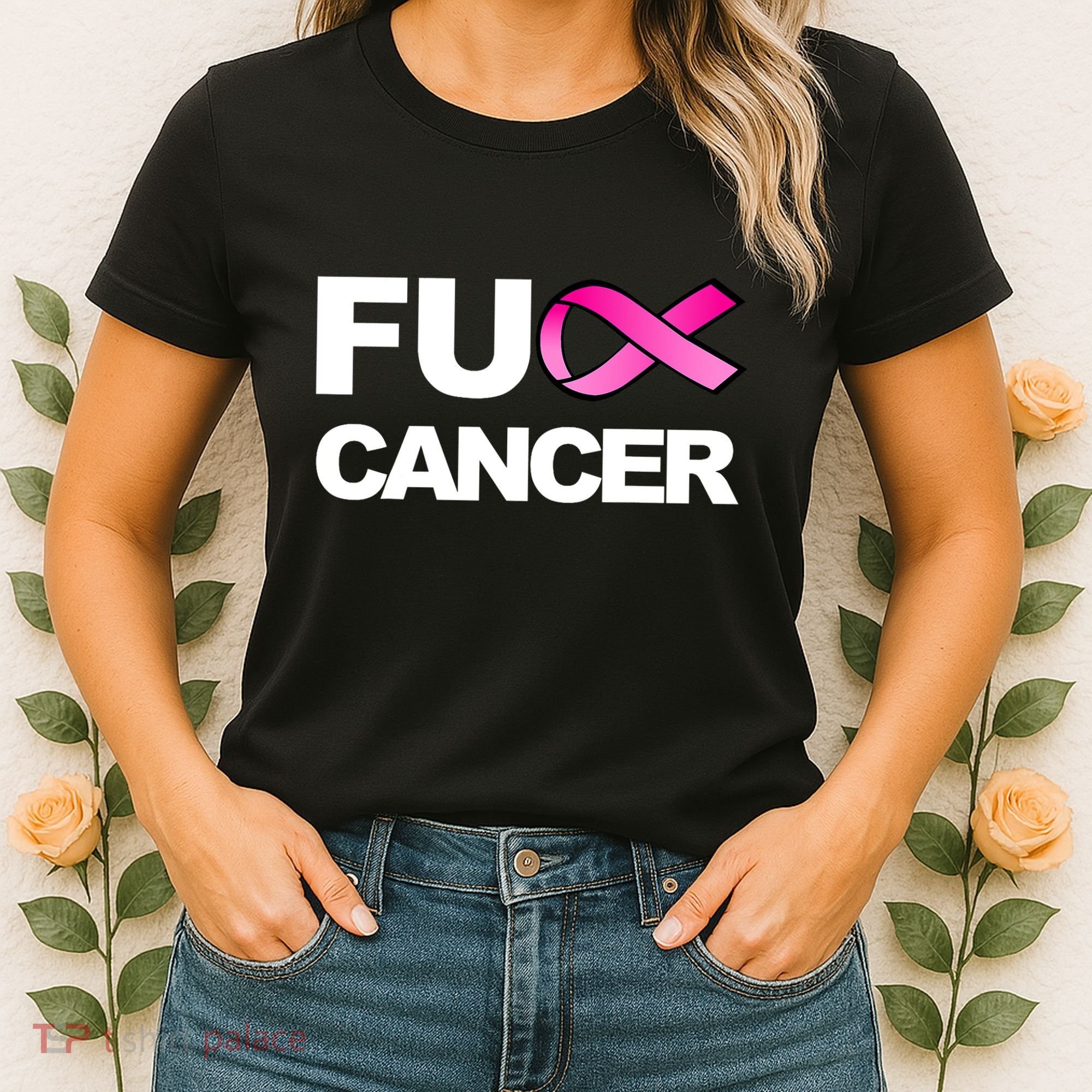 Fuck Cancer For Breast Cancer Awareness Women's T-Shirt