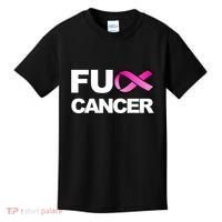 Fuck Cancer For Breast Cancer Awareness Kids T-Shirt thumb 0