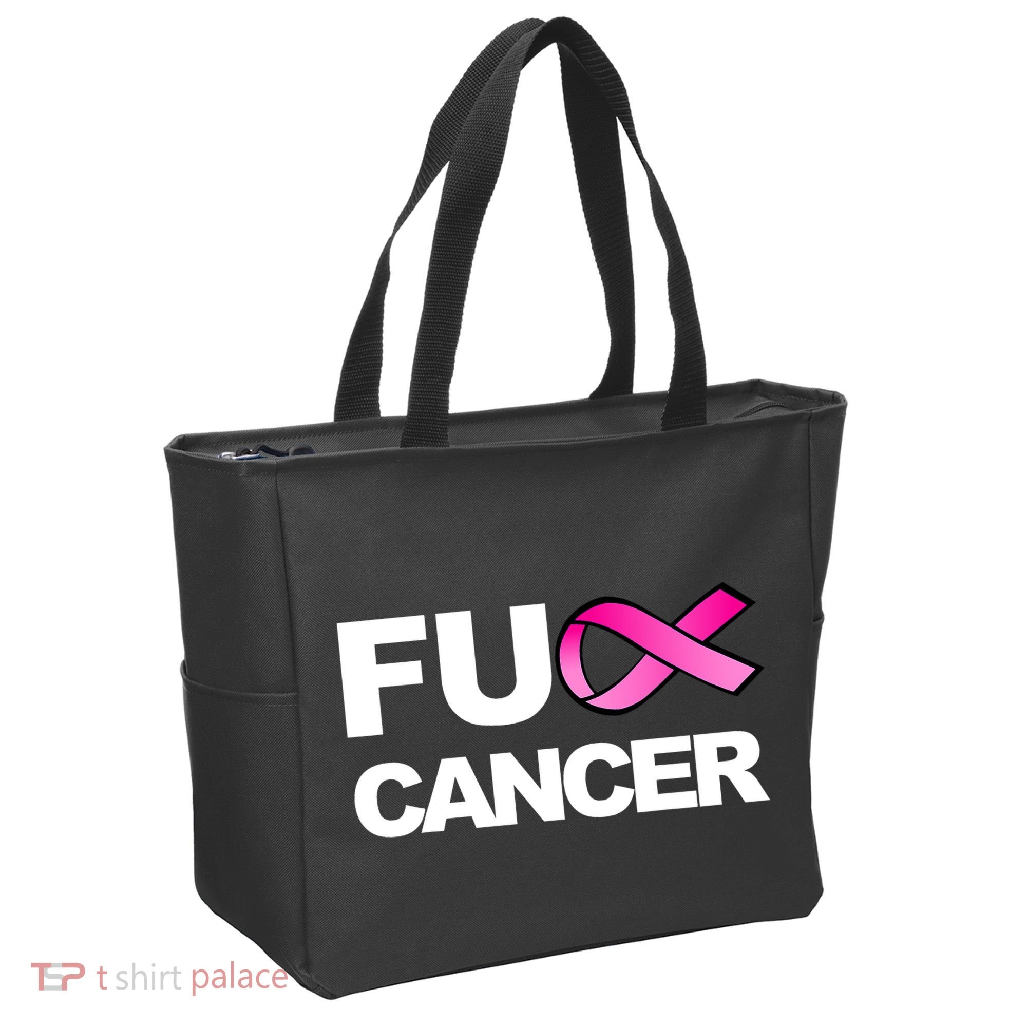 Fuck Cancer For Breast Cancer Awareness Tote Bag