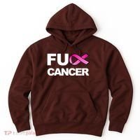 Fuck Cancer For Breast Cancer Awareness Hoodie thumb 0