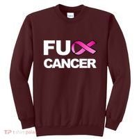 Fuck Cancer For Breast Cancer Awareness Sweatshirt thumb 0