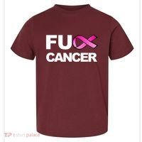 Fuck Cancer For Breast Cancer Awareness Toddler T-Shirt thumb 0