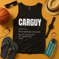 Funny Car Guy Gift Carguy Definition Tank Top thumb 4
