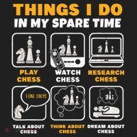 Funny Chess Gift For Players Things I Do In My Spare Time Beanie thumb 2