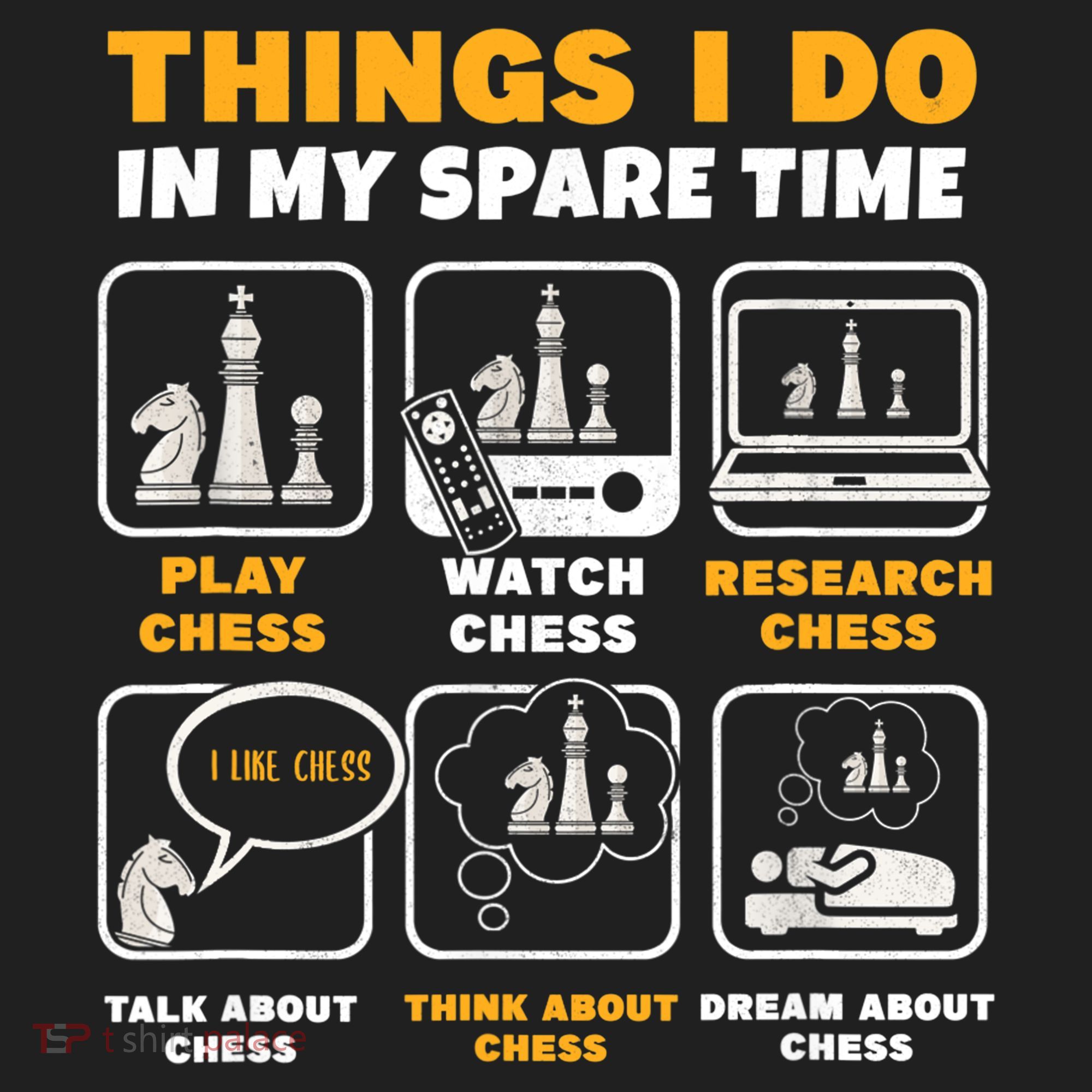 Funny Chess Gift For Players Things I Do In My Spare Time Beanie