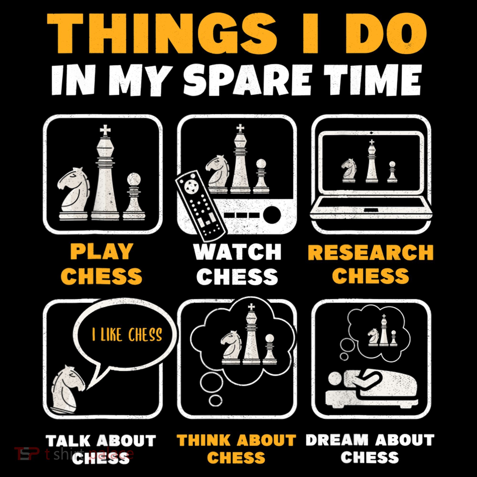 Funny Chess Gift For Players Things I Do In My Spare Time Women's Hoodie