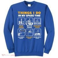 Funny Chess Gift For Players Things I Do In My Spare Time Sweatshirt thumb 0