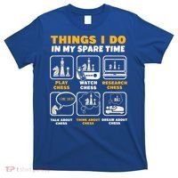 Funny Chess Gift For Players Things I Do In My Spare Time T-Shirt thumb 0