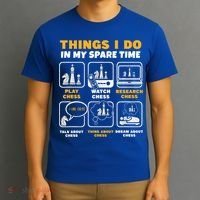 Funny Chess Gift For Players Things I Do In My Spare Time T-Shirt thumb 3