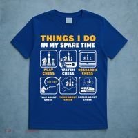 Funny Chess Gift For Players Things I Do In My Spare Time T-Shirt thumb 5