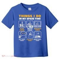 Funny Chess Gift For Players Things I Do In My Spare Time Toddler T-Shirt thumb 0