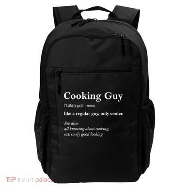 Funny Cooking Guy Definition Gift For Cook Lovers Backpack